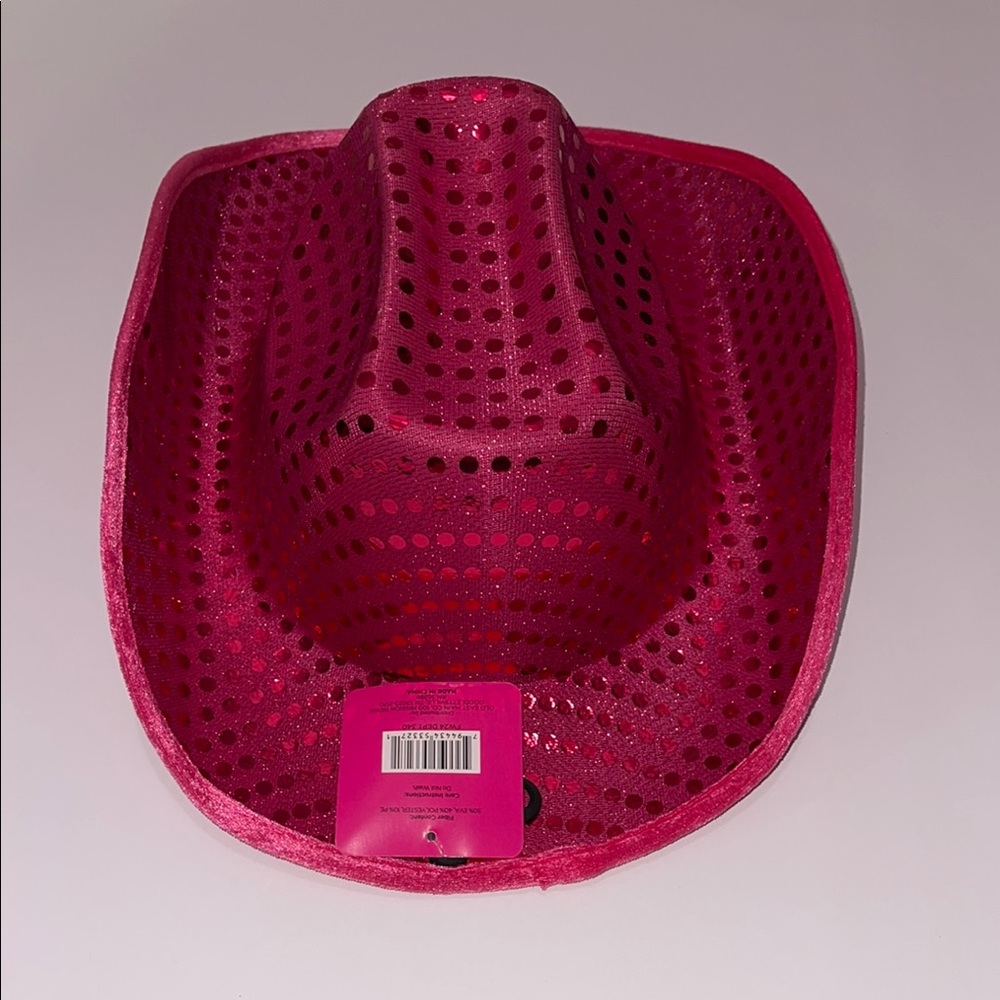 Pink Sequin Women's Cowboy Hat